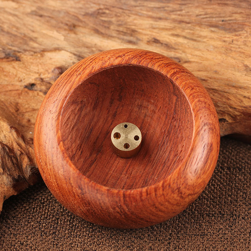 Rosewood Quality Incense Holder Incense Holder Agarwood 4-hole Bowl Incense Burner