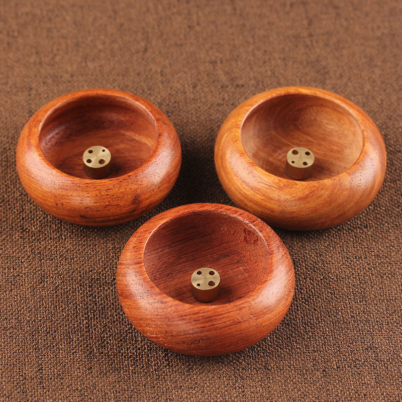 Rosewood Quality Incense Holder Incense Holder Agarwood 4-hole Bowl Incense Burner